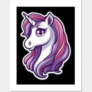 Cute Unicorn Posters and Art